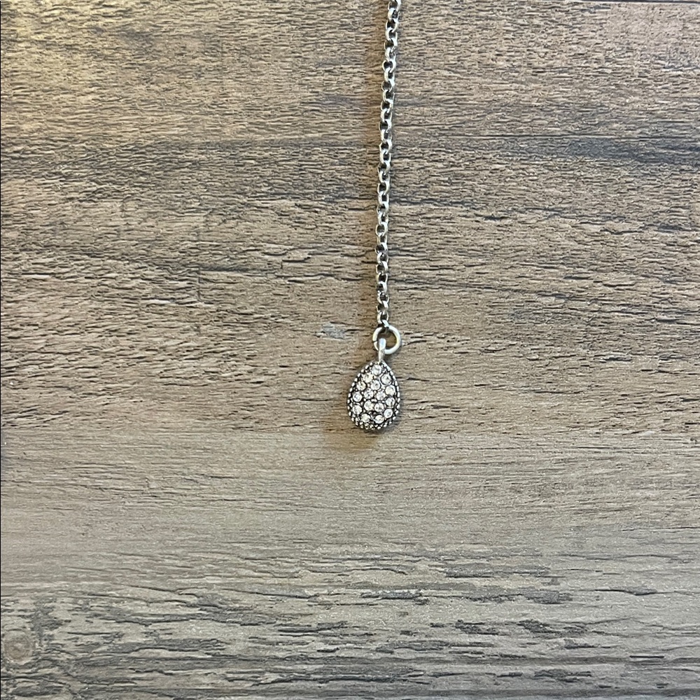 American Eagle Outfitters Silver Necklace with Pink Accents - Picture 3 of 3